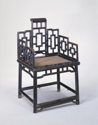 Qing-Stil Sessel Buch der sieben Bildschirme