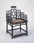 Qing style armchair book of seven screens