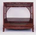 Ming-style canopy bed on Portal