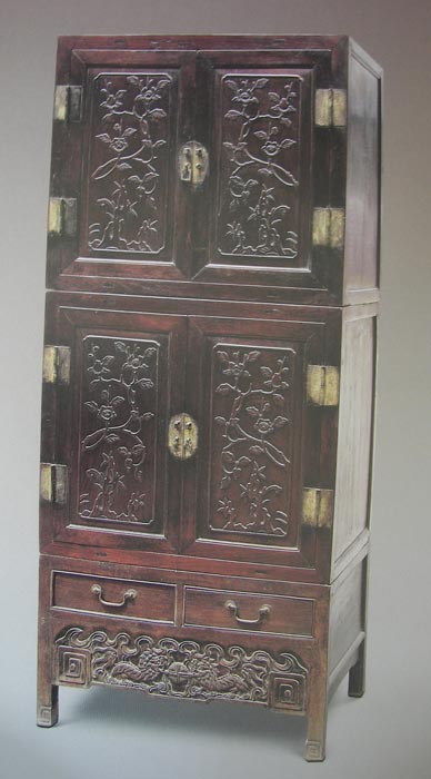 OEEA Chinese Rosewood Square-Corner Cabinet