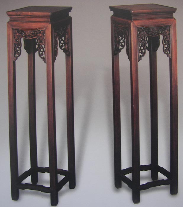OEEA Chinese Rosewood Flower Stand