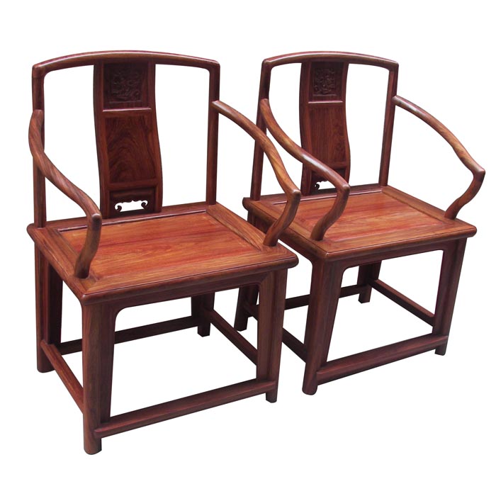 OEEA Rosewood Ming dynasty southern official hat armchair(Two-piece)