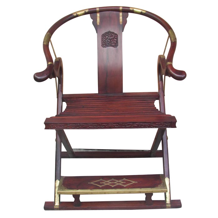 Rosewood Qing folding armchair