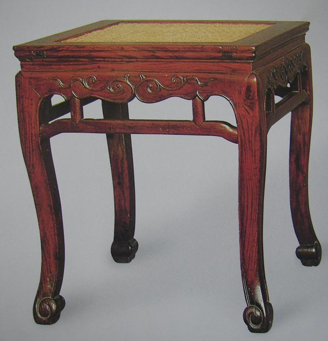 Chinese Rosewood Square Stool