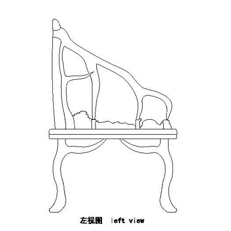 Rosewood Hartshorn armchair,the imitation of Qing dynasty
