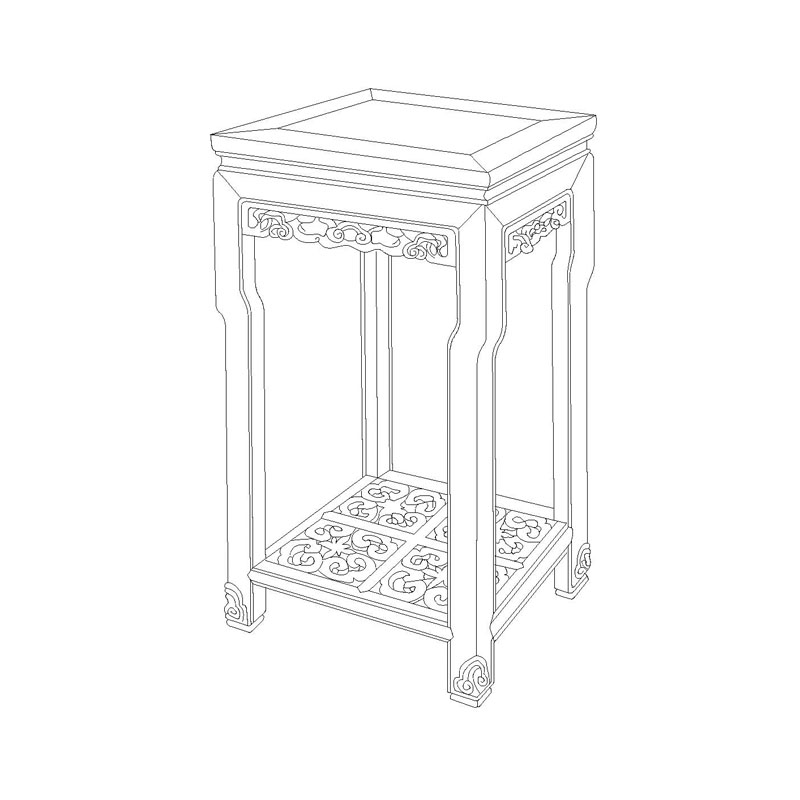 flower stand,rosewood furniture