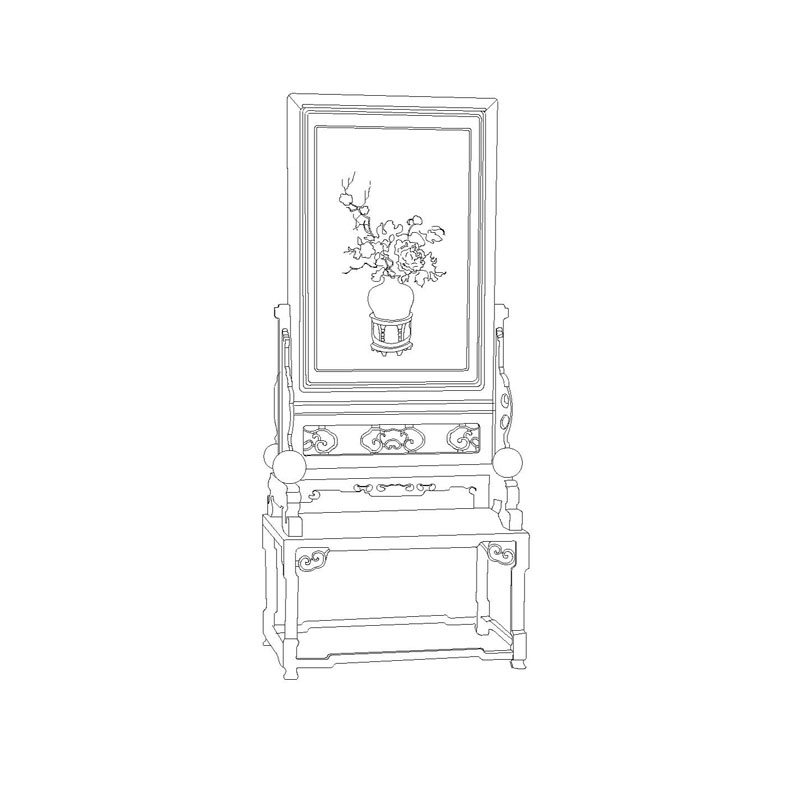 Chinesisch furniture,antique screen