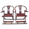 Rosewood Qing folding armchair (Two-piece)